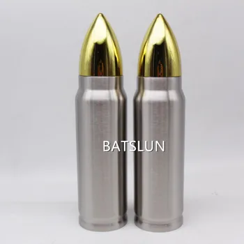 

50pcs 17oz Bullet Shape Flask Water Bottle Double Wall Stainless Steel Thermos Bottle Vacuum Insulated Cup Coffee Travel Mugs
