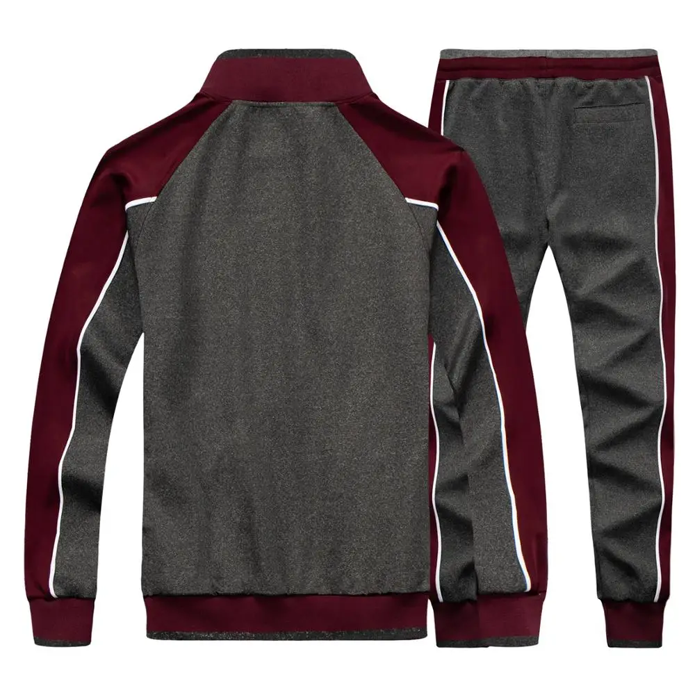 Men s Sportswear Casual Spring Tracksuit Men Two Pieces Sets Stand Collar Jackets Sweatshirt Pants Joggers 2