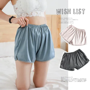 

Spring and Summer New Product Lace Safety Pants Silk Soft Breathable Side Slit Women's Shorts Mallas Cortas Mujer Pantalones