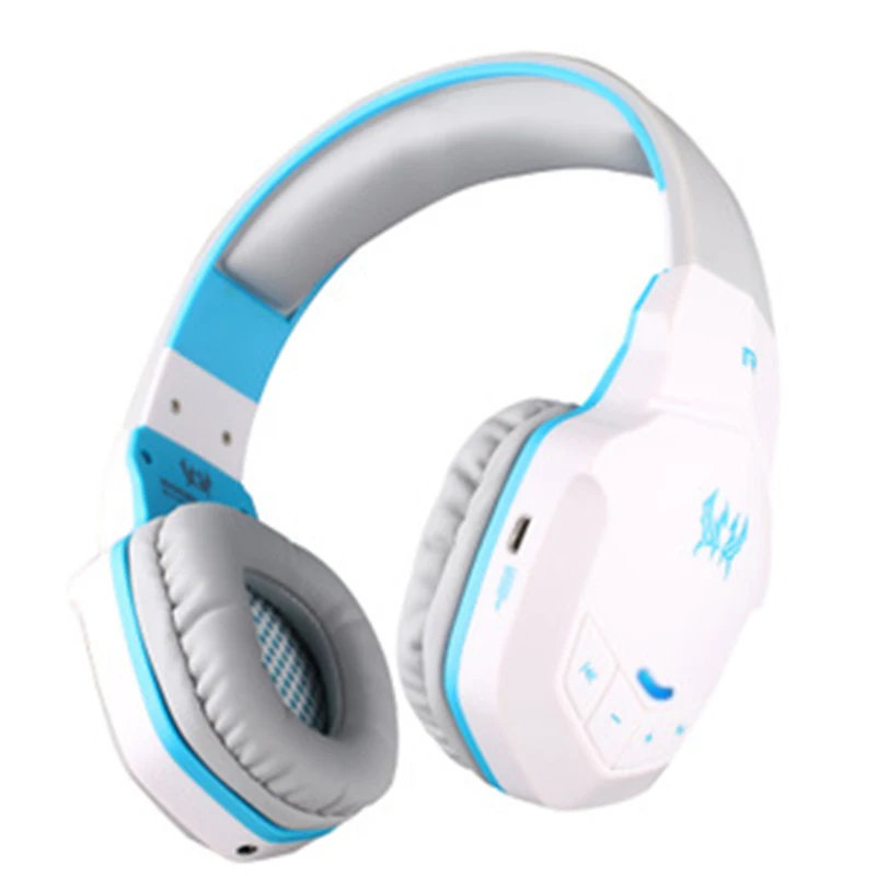 Белый B3505 Беспроводные Bluetooth Игровые наушники с микрофоном светодиодный светильник стерео игровые гарнитуры для компьютера PS4 Super Bass Наушники - Цвет: Белый