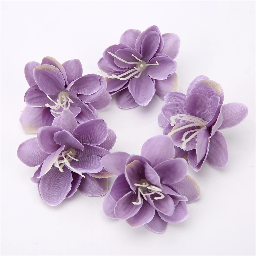 Künstliche Orchidee Blumen Kopf DIY Hochzeit Startseite Geburtstag Party Decor Weihnachten Dekoration Kranz Scrapbooking Gefälschte Blumen – Detail 17