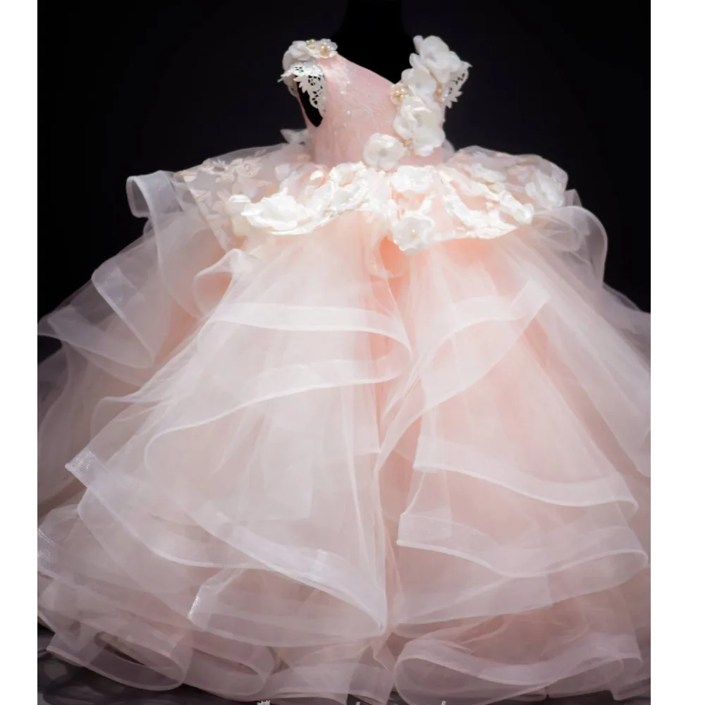

Luxury Ball Gown Girls Dresses for Wedding Princess Dress Kids Birthday Party Dress Pageant Prom Gown Kids Size2-16Y