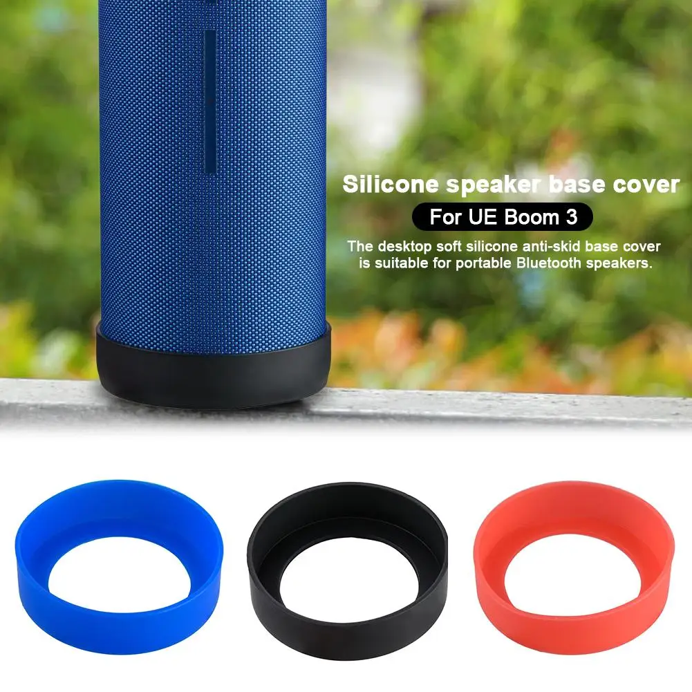 

Soft Silicone Desktop Stand Cover Waterproof Stand Protective Shell Anti-Slip Base Organizer for EU Boom 3 Bluetooth Speaker