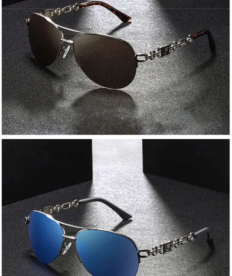Q·VISELD Retro Pilot Polarized Sunglasses Women UV400 Mirror Driving Sun Glasses High Quality Vintage Brand Metal Sunglass