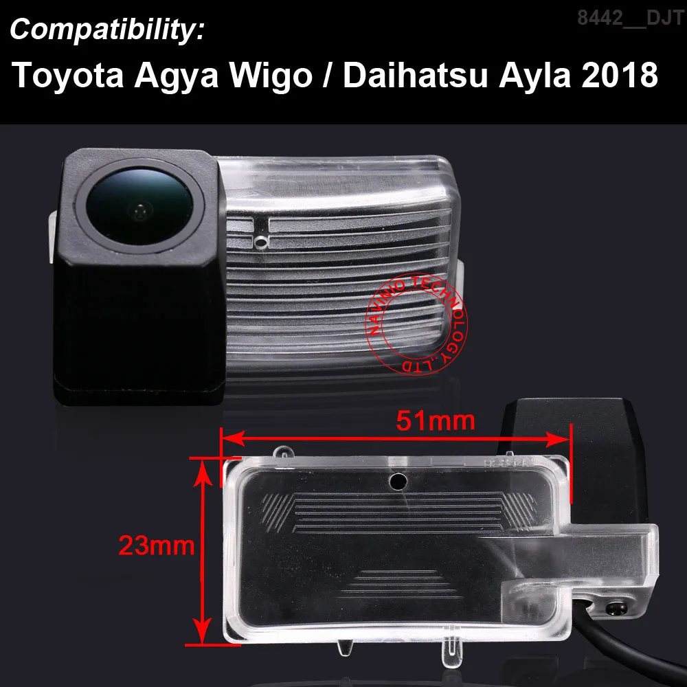 HD 1280*720 пикселей 1000TV line для Toyota Wigo Daihatsu Ayla Автомобильная камера заднего вида Водонепроницаемая камера ночного видения