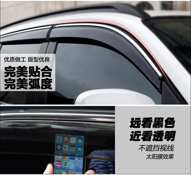 Chang 'An CS75 только оконные дефлекторы окно боковое окно дефлектор для похудения оконные дефлекторы файл дождь полосатый свет для бара автомобиля Refi