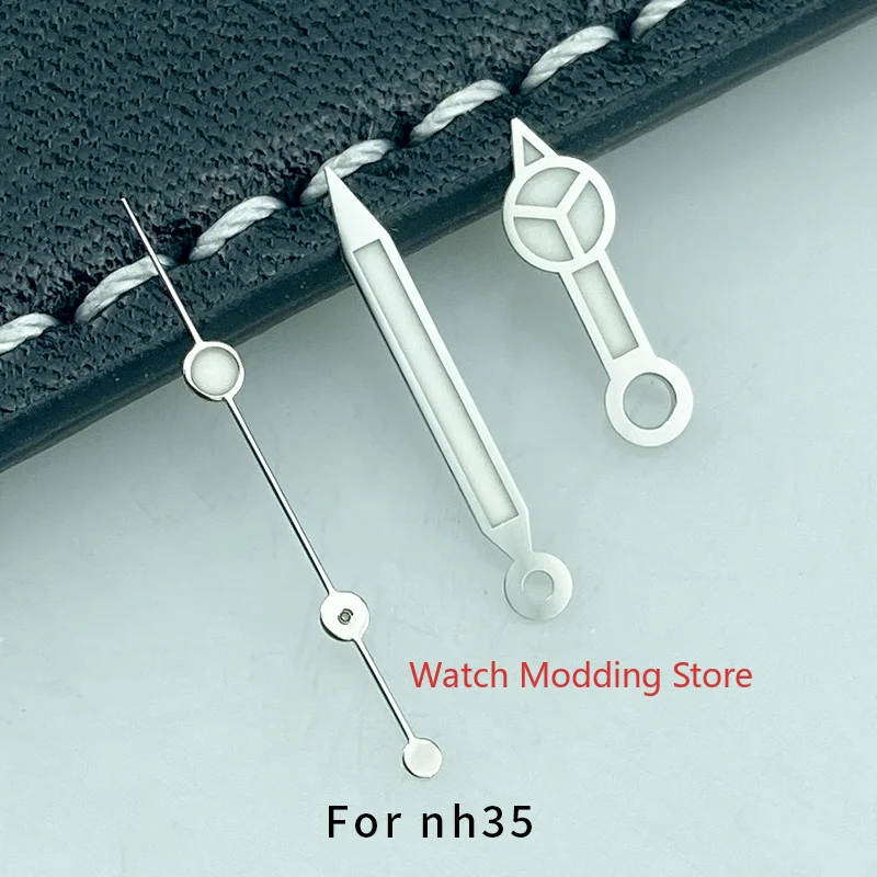 NEW Arrival Silver Watch Hands Set Mod For NH35 NH36 4r35 4r36 7s35 7s36 Mov't SUB Style Super Blue Luminous | Наручные часы