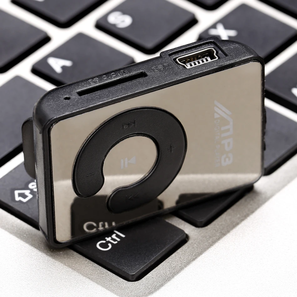 Новый мини Mp3 музыкальный плеер Модный SD TF зеркальный портативный MP3 клип