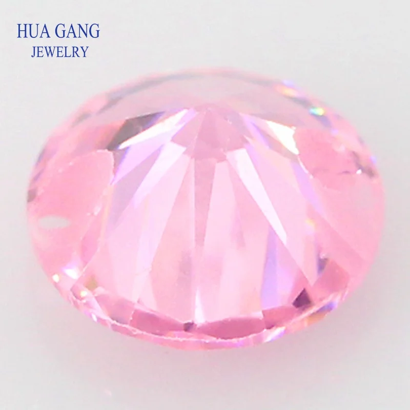 Double Holes Cubic Zirconia AAAAA Pink CZ Loose Stones For DIY Jewelry Wholesale Beads High Quality CZ With Holes