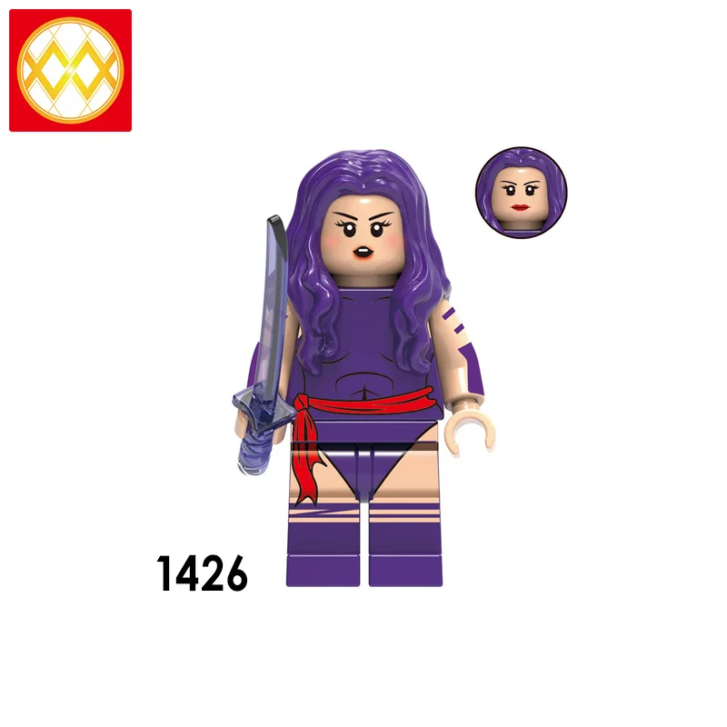 Colorssus Sentinel Psylocke Iceman белая королева Mystique Темный Феникс X-Man X2077 50 шт. строительные блоки детские игрушки