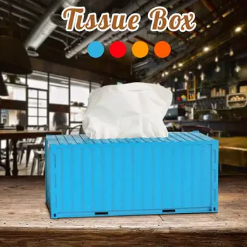 

Creative Industrial Style Tissue box organizer Tissue paper Holder Ins Dispenser Tissue Case For Bar Café Office Home Decor
