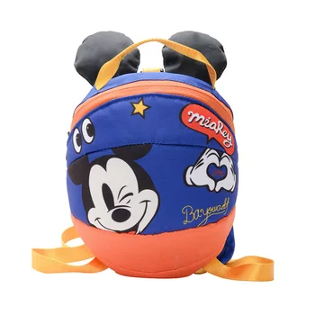 

Cute Minnie Children Backpack Kindergarten Mickey School Bag Mochila Escolar Age 1-3 Toddler Backpack Anti-lost Kids Baby Bag