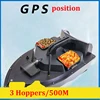 GPS RC Bait Boat fish finder Boats 3 Hoppers Night Light Fishing Ship Smart One-Key Return 40 Fishing Spots Multi-function 1