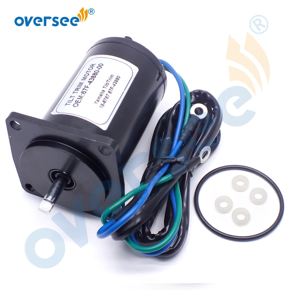 New 67F-43880 Tilt Trim motor fit YAMAHA Outboard Motor 75 80 90 100 HP 2-Wire 12V 4Bolt 10862 67F-43880-00