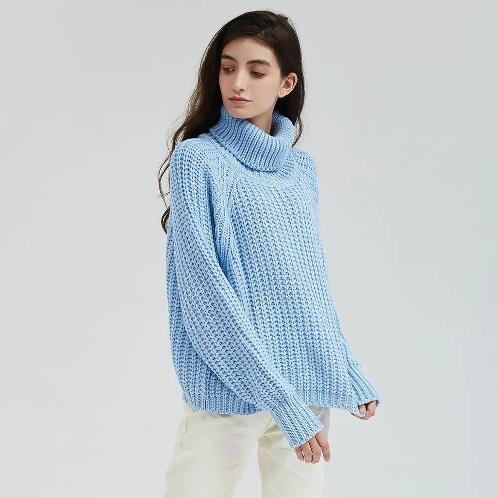 

Fashion Turtleneck Sweaters Women Winter Autumn Solid Slim Pullover Basic Knitted Sweater Jumper