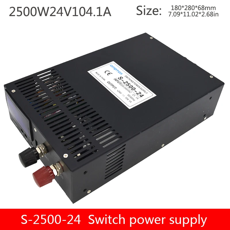 2500 Вт с переключателями высокой мощности блок питания S-2500-24V/12 В/36 В/48 В напряжение и ток Регулируемый источник питания с цифровым дисплеем