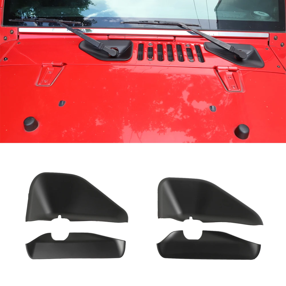 Front Wiper Base Decoration Cover Stickers For Jeep Wrangler Jk 2007