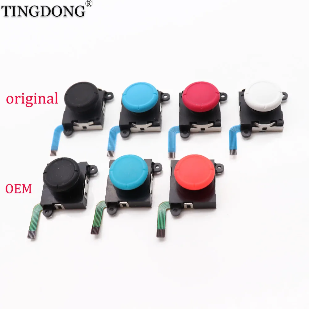 1pcs 3D analog joystick Sticks sensor replacement for Nintend Switch NS Joy-Con controller parts Repair Black