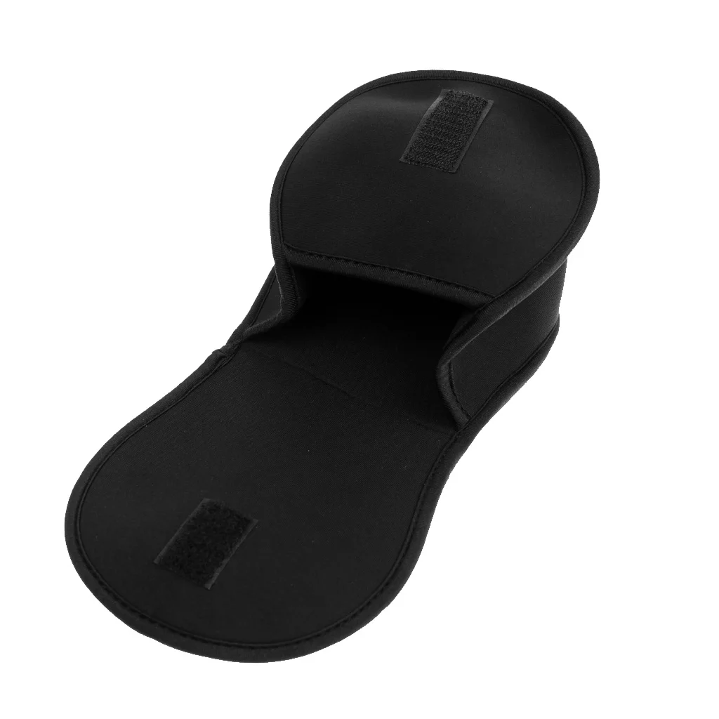 Neoprene Fishing Baitcasting Reel Bag Protective Cover Reel Storage Pouch Black Fishing Tackles