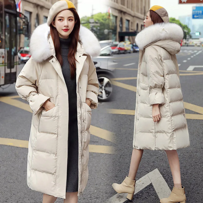 

2019 Cotton-padded Clothes Solid Color Zipper Fashion Korean-style in Loose-Fit BF Trend Elegant Long Sleeve Cotton Coat High Im
