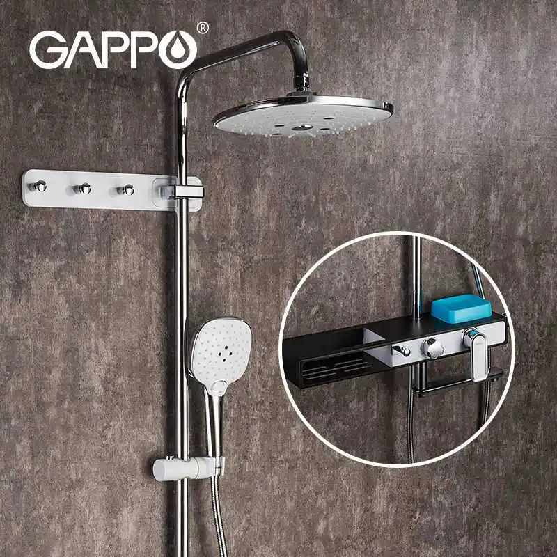 Хромированный смеситель для душа GAPPO поворотный кран ванны настенное крепление