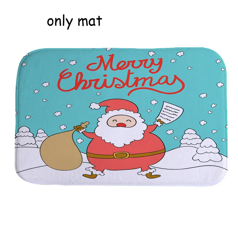 Christmas bath mat24 Рождественский коврик для ванной wc, сиденье для унитаза, крышка для унитаза, Тапа, украшение для унитаза - Цвет: Christmas bath mat24
