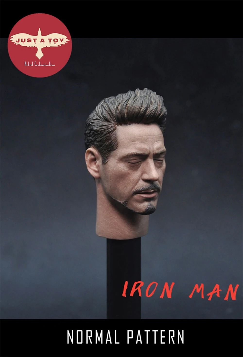 1/6 шкала tony Head лепить закрытые глаза Железный человек Tony Stark голова Нормальная/поврежденная подходит 1" тело Подарочная коллекция для фанатов