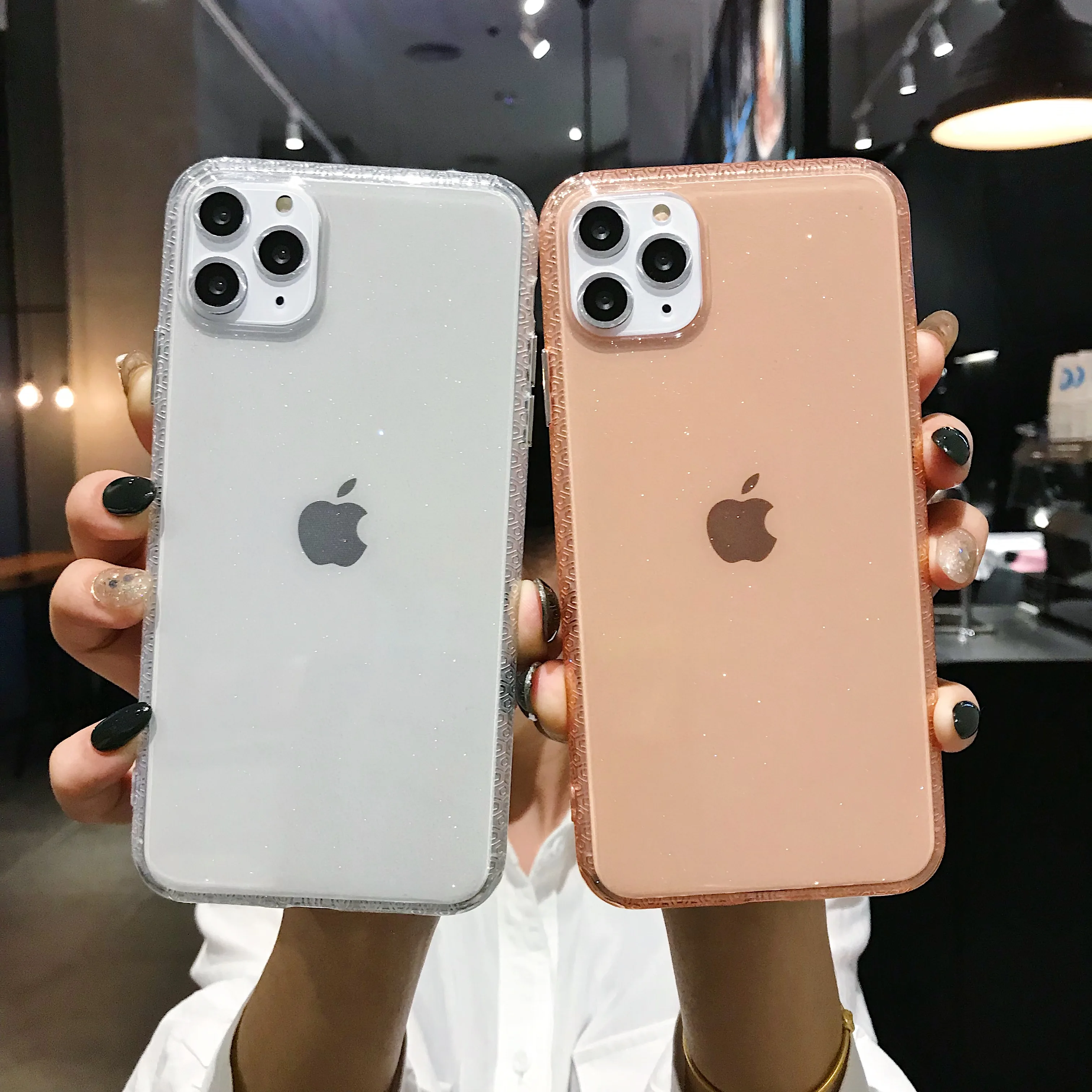 Модный Блестящий Прозрачный чехол для телефона iPhone 11 pro max 6 6s 7 8 plus xr xs мягкий