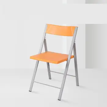 

Folding Plastic Armchair Comfortable Ergonomic Chair Thickened Steel Frame Conference Room