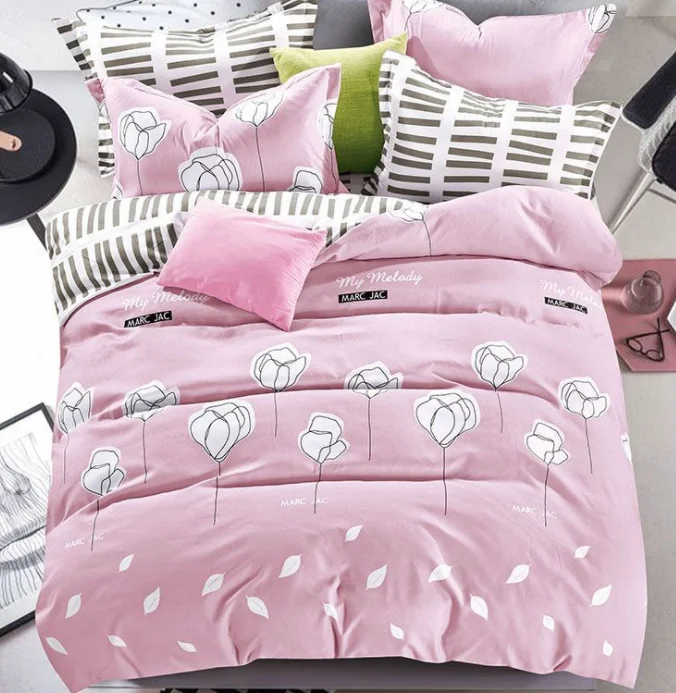 NTMY 09 Ultratex Home Textile Printed Multi Color Multi Sizes Comfortable Thicked Brushed Suede Bedding Sets Duvet Cover Bed Sh