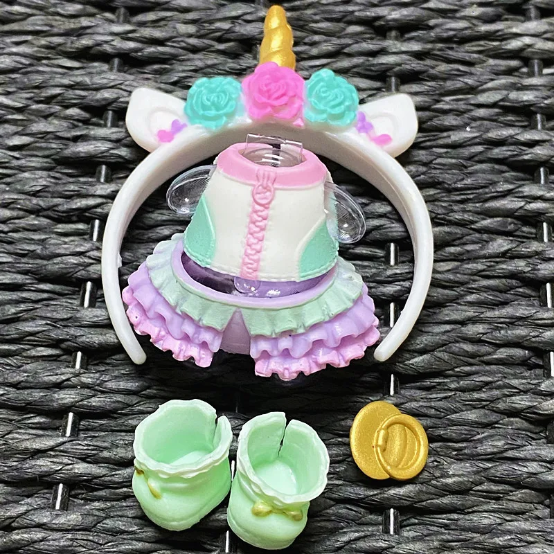 Original Clothes and Accessories Set for 8 cm Dolls - Dress Suit and Unicorn Outfit Toy Gift