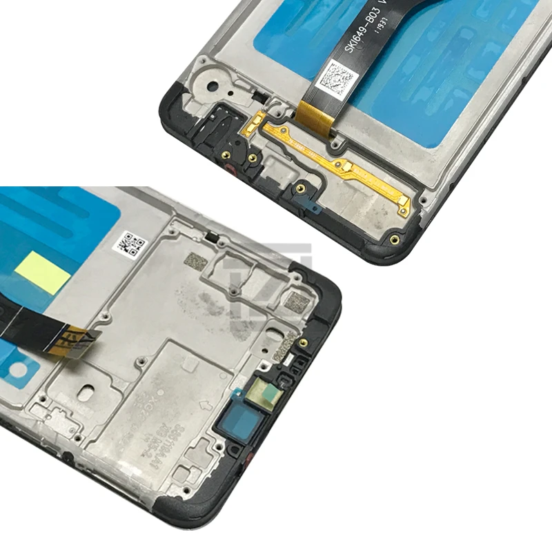 Для samsung Galaxy A20s lcd A207 кодирующий преобразователь сенсорного экрана в сборе+ рамка SM-A207F/DS A207U