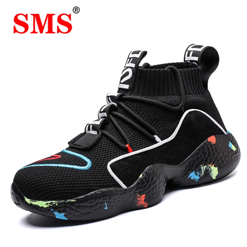 

SMS Men Shoes Sneakers Running Shoes Breathable Tenis Masculino Adulto High Top Casual Sock Shoes Zapatos Hombre Sapatos Unisex