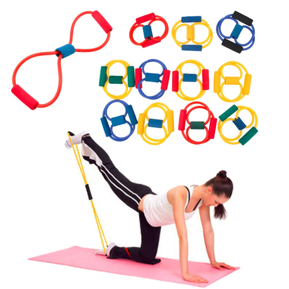 Новые Эспандеры для тренировок, спортивные эластичные, для упражнений, йоги, пилатеса, с ремешком на лодыжке, оборудование для фитнеса, инструмент, трубчатые ленты для тренировок