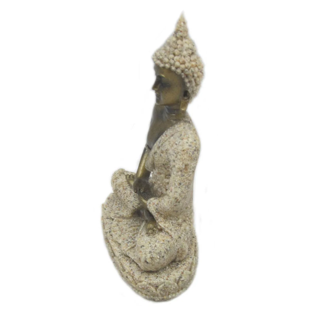 3 Pcs Sandstone Ganesha Buddha Statue Sculpture Handmade Figurine Seated Ganesh Buddha Buddhism Statue Buddha Handmade Figurine