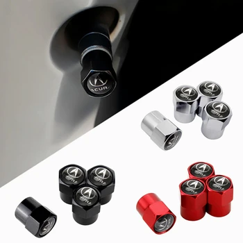 

4pcs/set Metal Car Styling Tire Stem Valve Caps Cover for ACURA CDX RDX MDX NSX TLX-L Wheel Cover Decoration Accessories