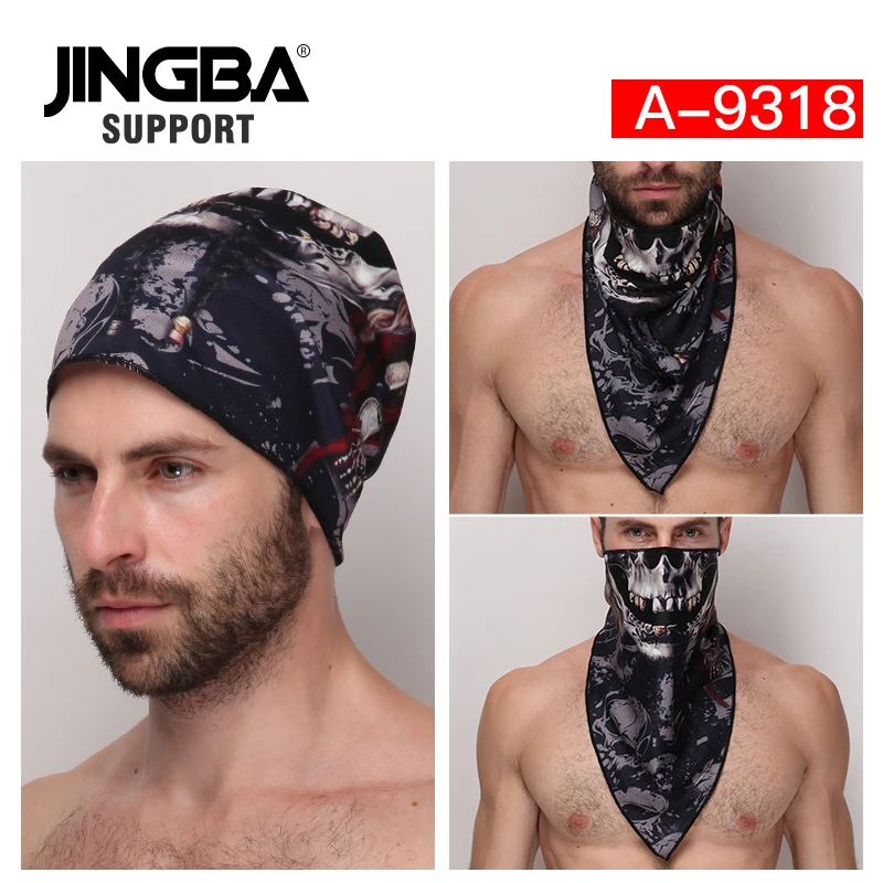 JINGBA поддержка 2019 летние многофункциональные банданы мужские уличные Спортивная