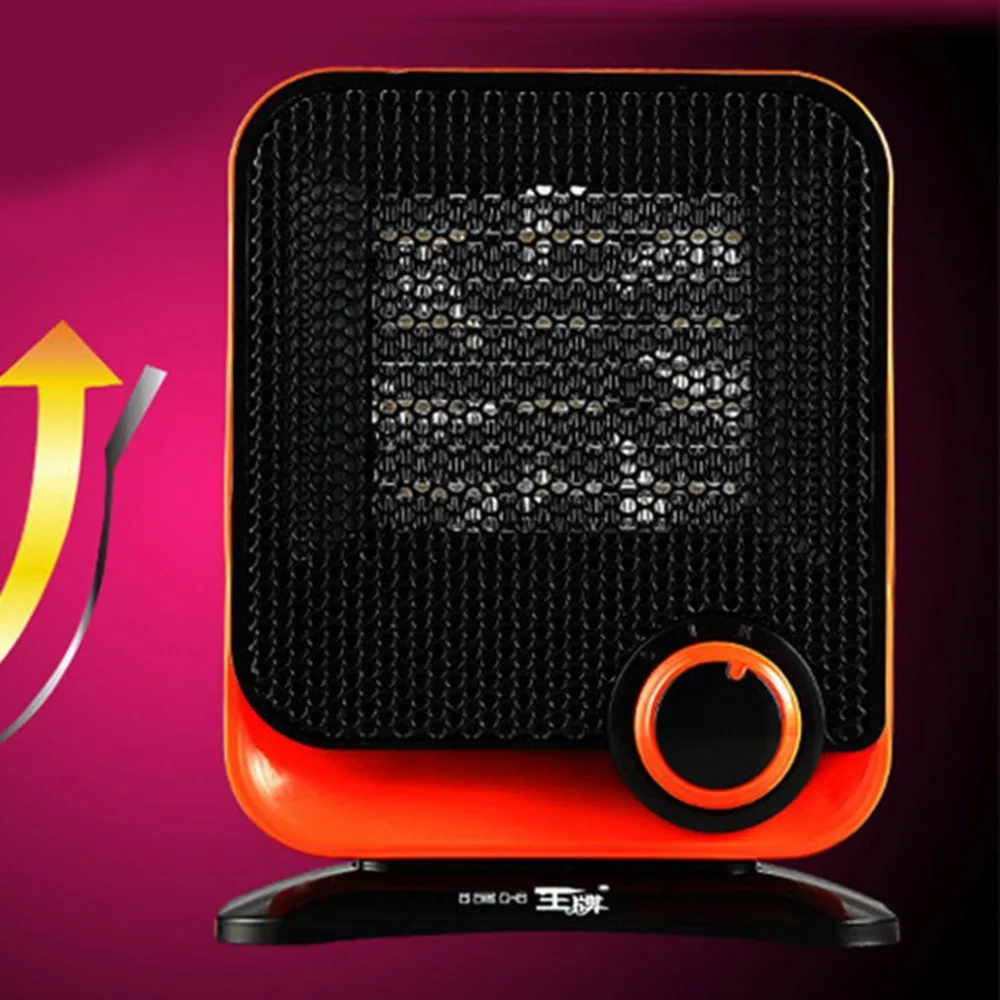 

220V Electric Heater Fans Mini PTC Space Heater Electric Winter Warmer Fan Home Office Bathroom Desktop Heater