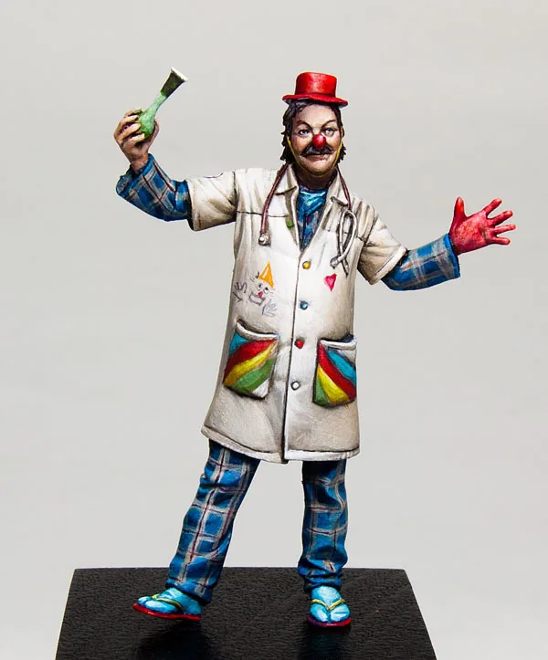 1/32 каучуковая фигурка строительный комплект клоун