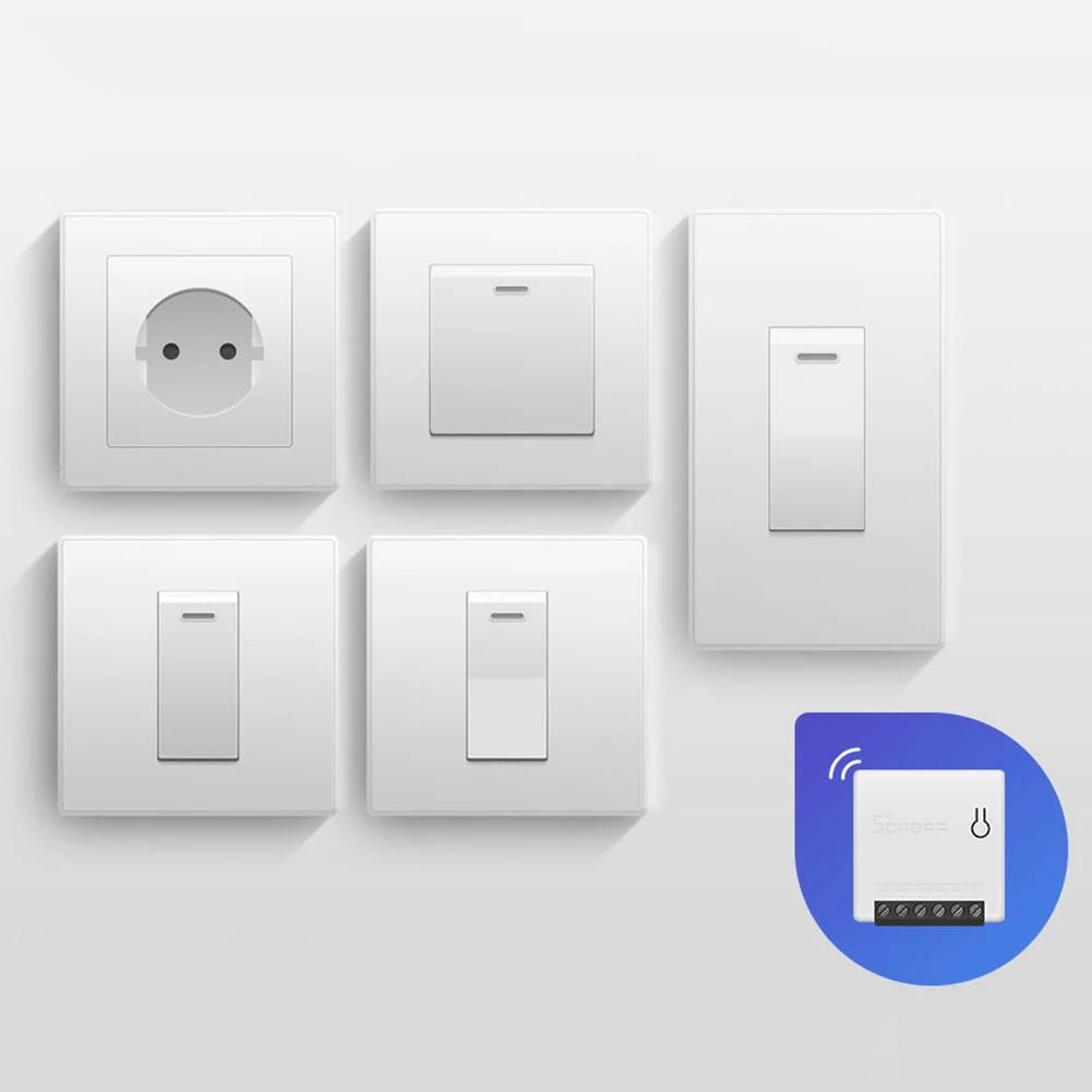 

DIY Smart Switch Wift Remote Control Mini Voice Wifi Switch Timer Support An External Switch Work With Alexa Google Home New