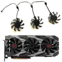 

3pcs Diy 75Mm 4PIN 12V FD7010H12S 0.45A GPU cooler for Dataland RX 5700 XT Red Devil