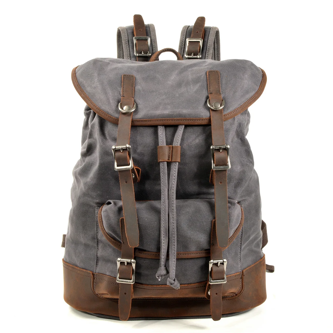 

Unisex Leather Backpack Outdoor Travel Backpack Sports Climbing Bag