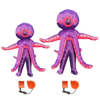 

Octopus Inflatable Costume Fancy Dress Cosplay Halloween Theme Party Toy Holiday Performance Adults Children Outdoor Costumes