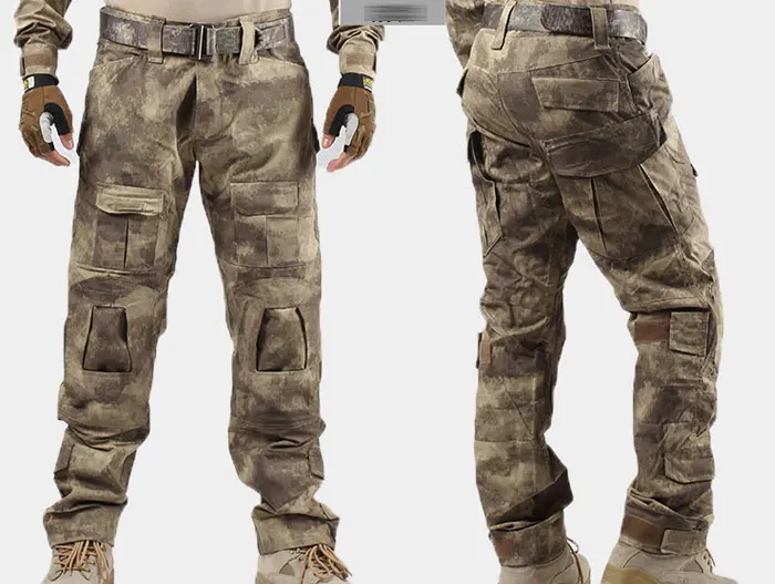Военные тактические штаны, мужские камуфляжные Pantalon, лягушка, брюки карго, наколенники, рабочие брюки, армейские охотники, боевые брюки