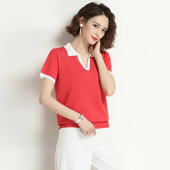 

Summer sleeve 2020 short t shirt Women Top Garment pink