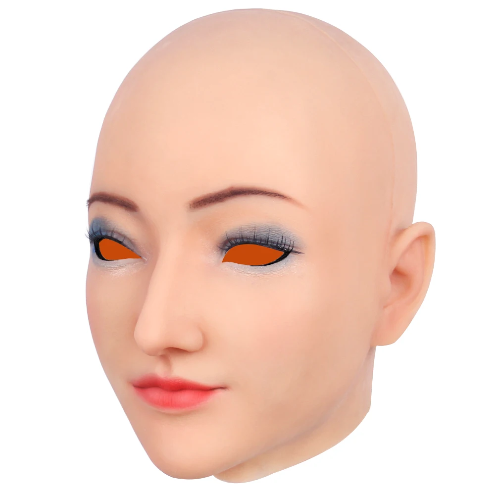 

KOOMIHO Alice Soft Silicone Transgender Mask Crossdress Cosplay Mask Handmade Makeup Mask for Face Shemale Drag Queen 3G