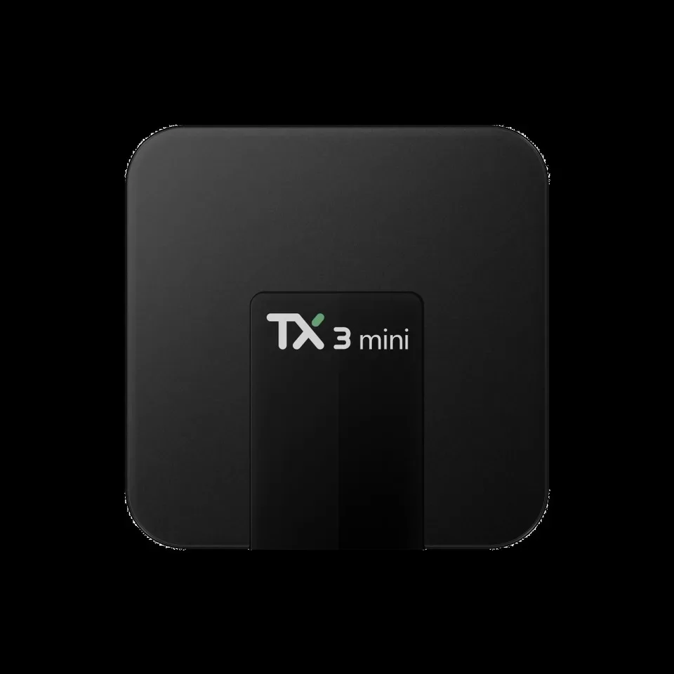 Черный Глобальная Мини ТВ-приставка с дистанционным управлением 4K HDR Android 7,1 ТВ-Приставка Smart Ultra HD 8G wifi Google Netflix IP tv декодер медиаплеер - Цвет: Черный