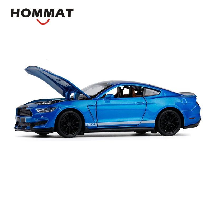 HOMMAT 1:32 Масштаб Ford Mustang Shelby GT350 Игрушечная модель автомобиля Diecasts& игрушечные транспортные средства сплав металлическая модель автомобиля подарки игрушки для детей