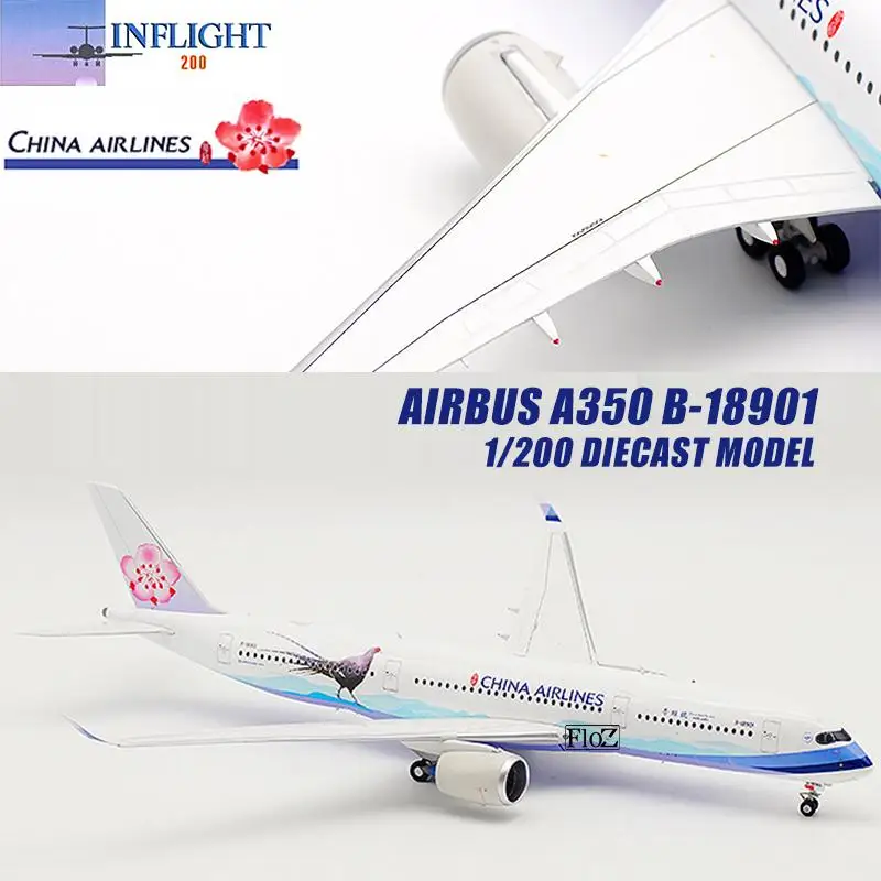 Inflight CHINA AIRLINES AIRBUS A350 B-18901 1/200 литье под давлением модель самолета