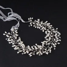 Горячий ручной работы золотой лист цветок головной убор свадебное платье аксессуары свадебный гребень-украшение